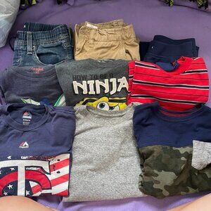 9-Piece Boys' Clothing Bundle – Size 8 | Cat & Jack, Levi’s, Basic Editions, Lan